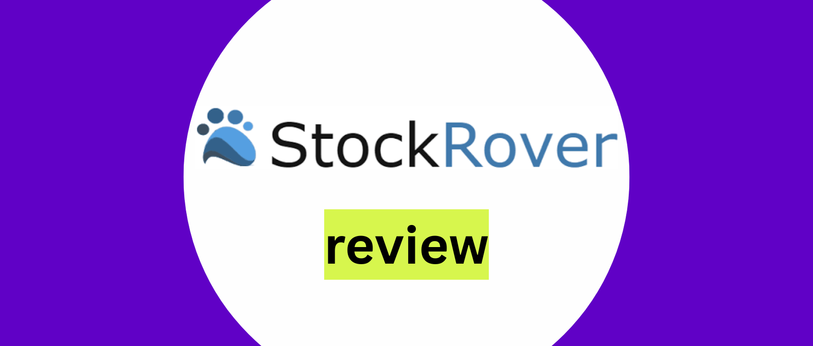 Stock Rover logo with moneywise purple and yellow colors